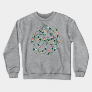 Tangle of Christmas lights in Crewneck Sweatshirt